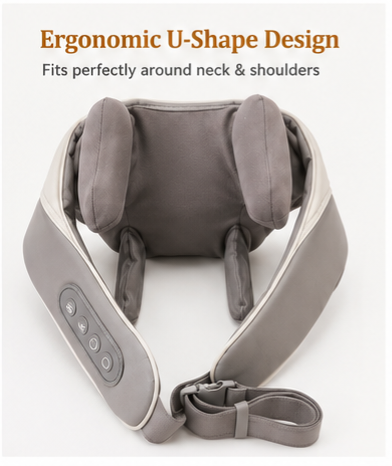 Neck And shoulder Back massager with Heat Deep Kneading Massage for Neck Back