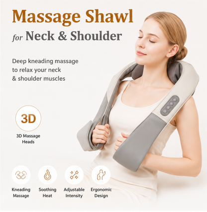 Neck And shoulder Back massager with Heat Deep Kneading Massage for Neck Back