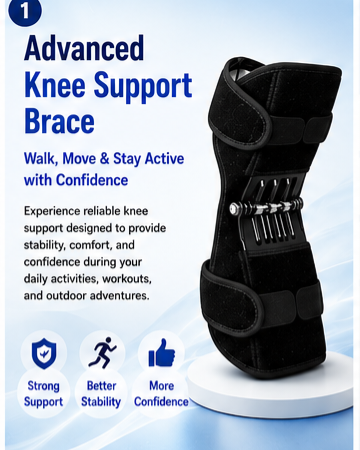 Knee Pads(Heavy Quality)Power Knee Brace Joint Support