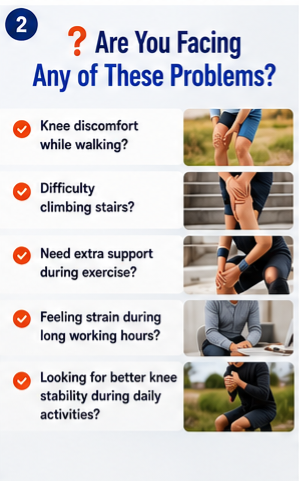Knee Pads(Heavy Quality)Power Knee Brace Joint Support