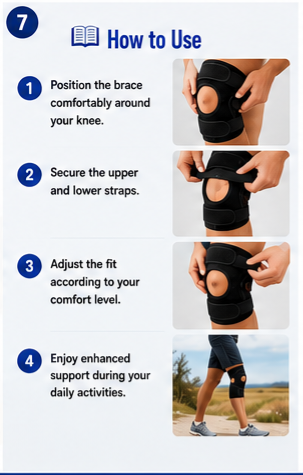 Knee Pads(Heavy Quality)Power Knee Brace Joint Support